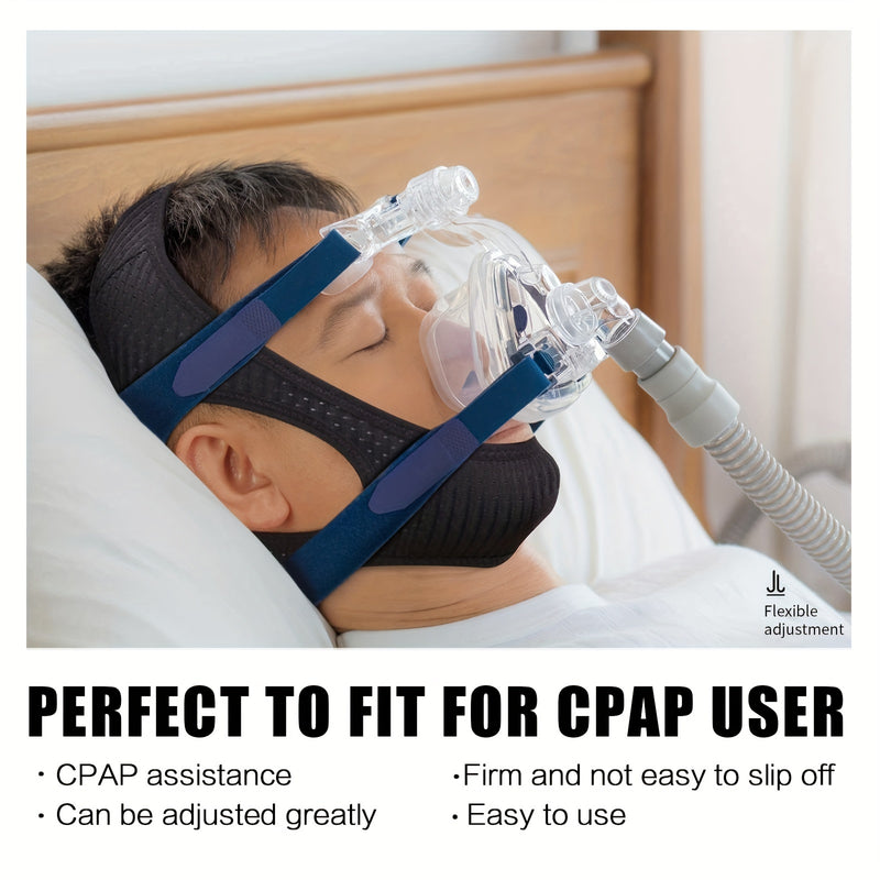 Cinta de queixo anti-ronco, banda de suporte de mandíbula triangular - Flannel Stop Snore Sleep Aid para respiradores bucais, solução de ronco noturno ajustável com correção de adenóide para sono silencioso